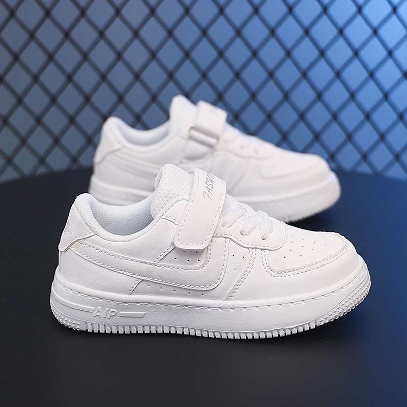 Children's Shoes Spring New Waterproof Leather Boys' Casual sneaker Teenagers Fashion All-match Running Shoes