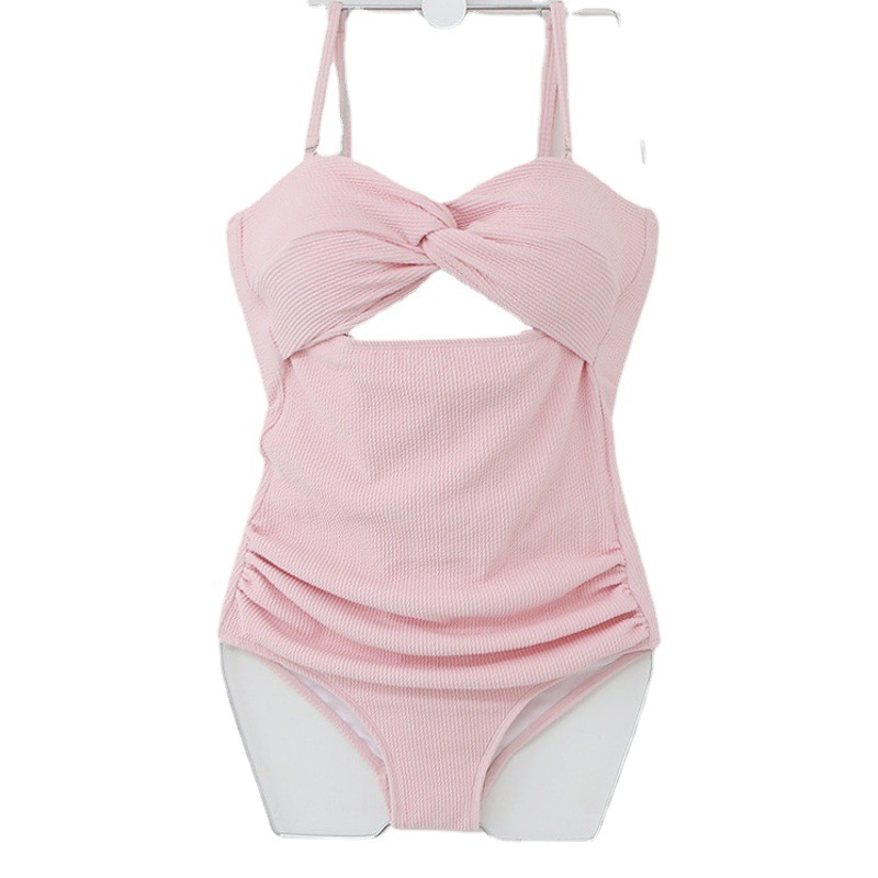 2022 manufacturers direct approval of swimwear women's belly-covered slim conservative one-piece swimsuit ladies Korean sexy hot spring swimsuit