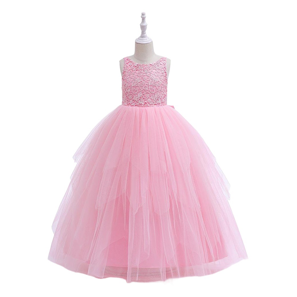 Children's Dress, Girl's Princess Dress, Fluffy Gauze, Fashionable Flower Girl Wedding Dress, Child Host Piano Performance Suit, Catwalk
