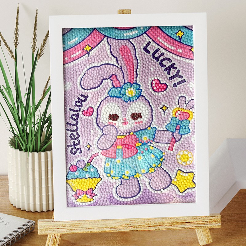 Picture of Children's DIY Diamond Painting Wholesale Princess Diamond Stickers Rabbit Dot Diamond Painting Kindergarten Handmade Educational Toys