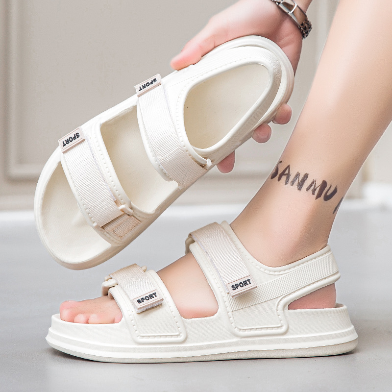 Open Toe Sandals 2024 Spring Women's Shoes Sports Sandals Men's Fashionable Students EVA Outer Wear Beach Shoes