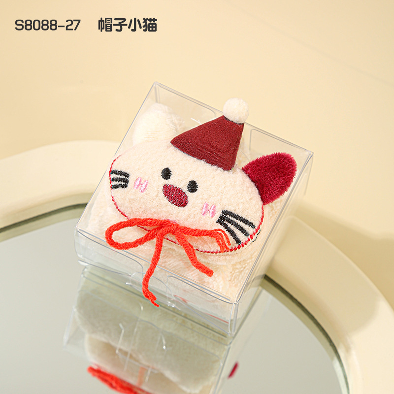 Picture of Hand gift towel creative towel cartoon animal children's square towel Tulip small towel gift box doll