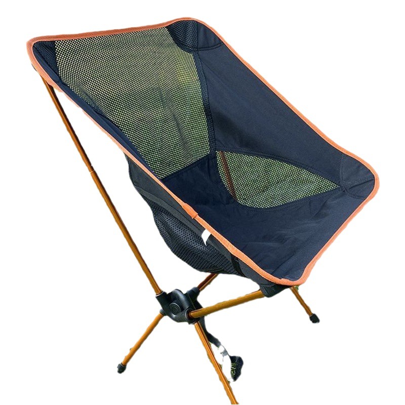 Outdoor Folding Chair Portable Little Mazar Camping Fishing Stool Art Students Leisure Moon Chair Picnic Recliner