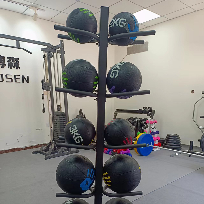 Picture of Ball Rack Storage Rack Gravity Ball Medicine Ball Fitness Ball Storage Rack 5 Layers 10 Pieces Solid Ball Basketball Rack Manufacturer