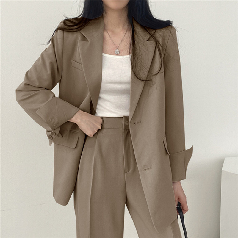 Picture of Suit Jacket High Sense Women's Spring and Autumn Design Sense Thin Niche Professional suit Temperament Slim-fit Small Suit Two-piece Set