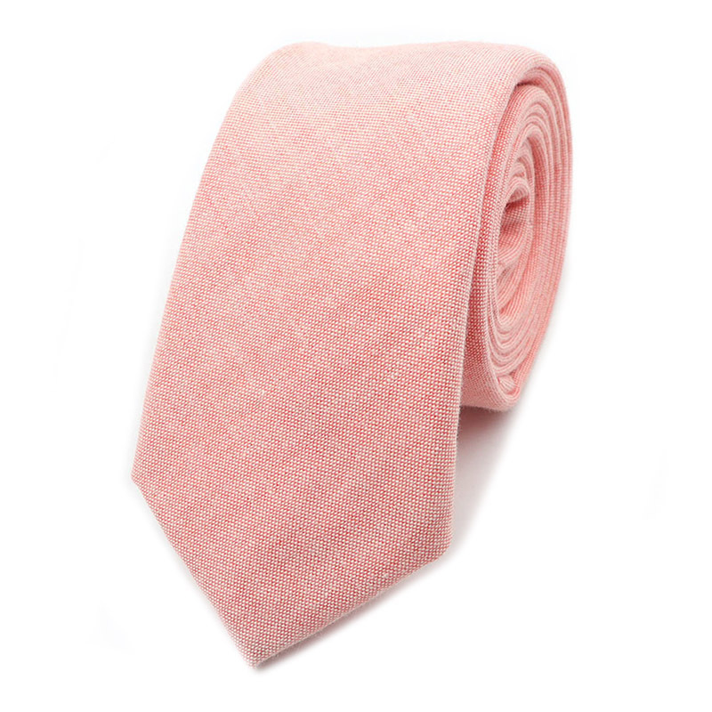 Picture of Cotton and linen tie men's tie casual fashion tie 18 color 6cm ultra narrow tie spot