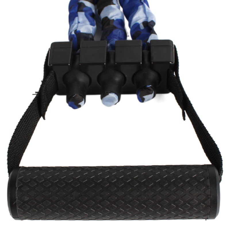 Tension rope chest expander home chest trainer elastic band pedal three-hole tension band Men's Fitness chest trainer