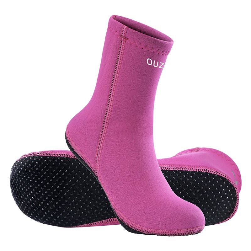 3mm diving socks OUZO non-slip wear-resistant beach socks thickened warm winter swimming adult surfing wading snorkeling socks