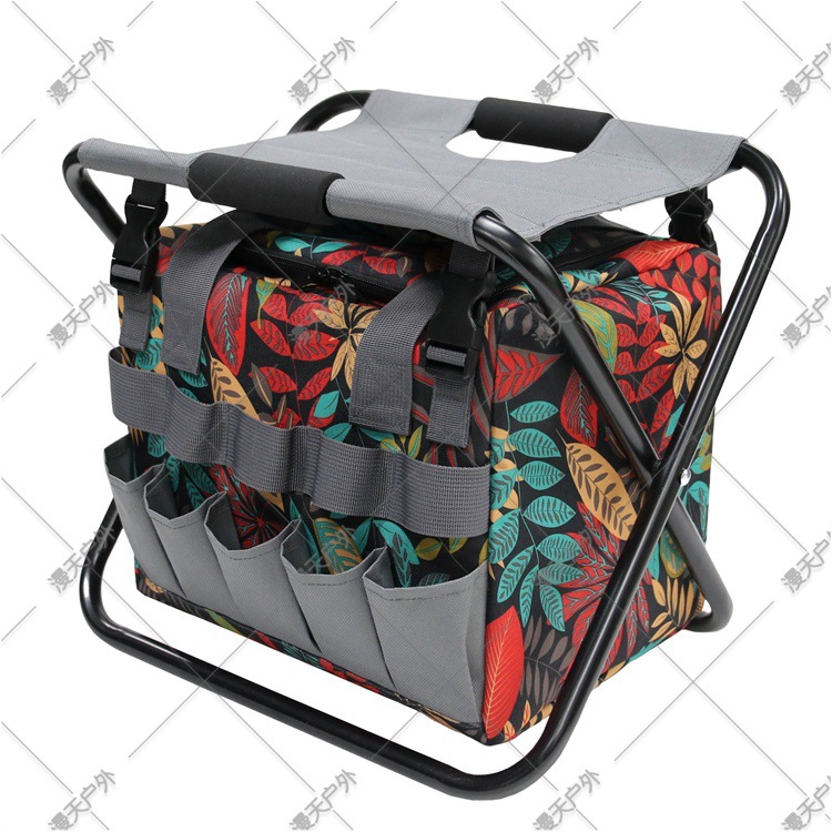 Cross-Border Amazon Courtyard Multi-Purpose Color Matching Garden Stool Outdoor Fishing Stool Camping Folding Stool