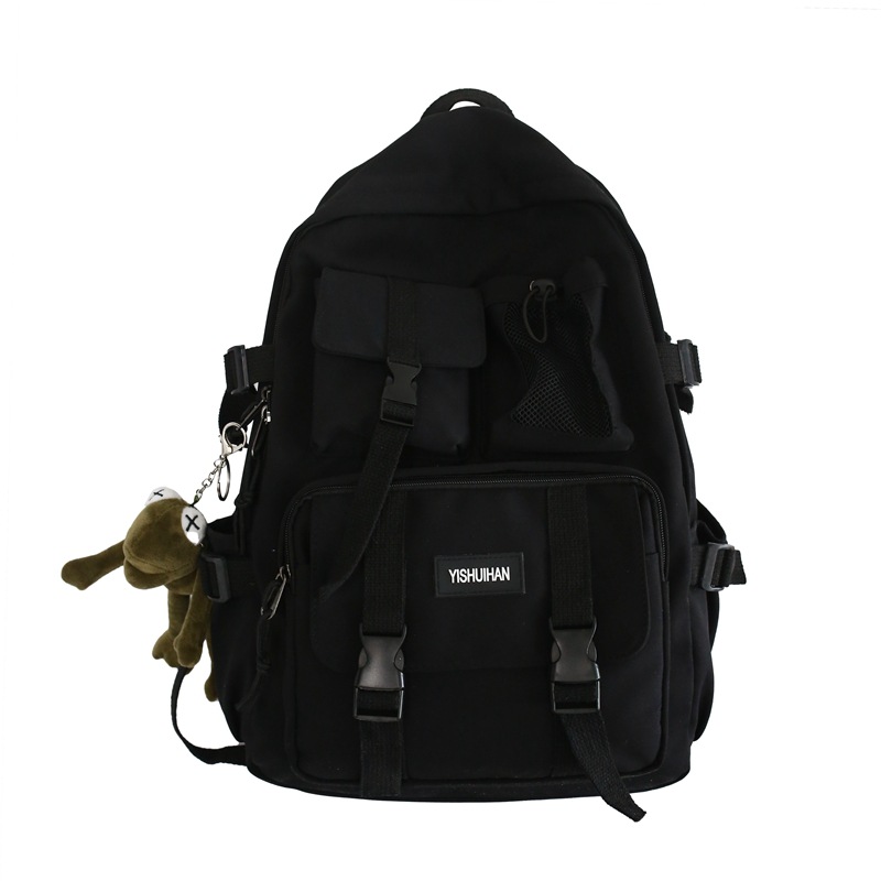 Picture of ins schoolbag women's Korean-style Harajuku ulzzang high school student junior high school student simple backpack men's large capacity backpack