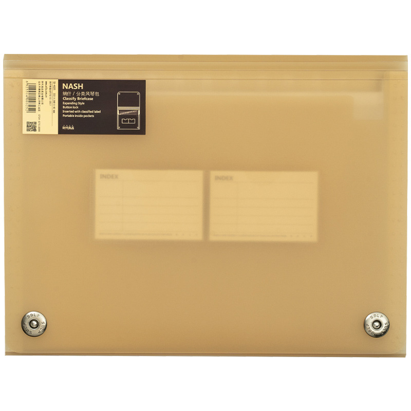 Picture of Multi-layer organ bag folder a4 test roll bag roll classification storage bag multi-layer classification folder bill bag