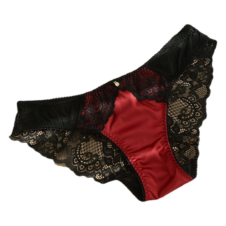 MPZ manufacturers lace underwear women sexy European and American retro court hollow waist briefs 2306 a generation of hair
