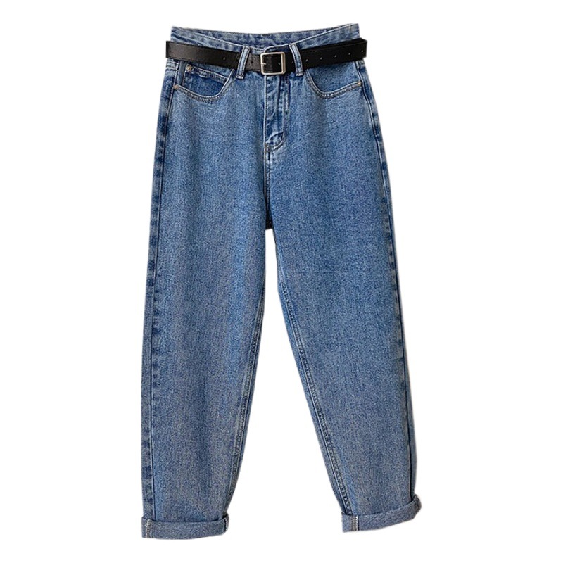 Vintage Harlan Jeans Women's Summer Thin High Waist Loose Straight Cuff Slimming Radish Dad Pants