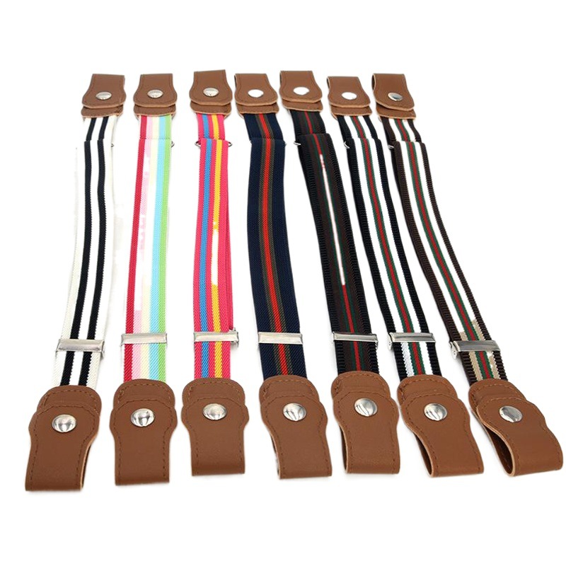 Children's elastic belt buckle baby boys and girls small belt wholesale
