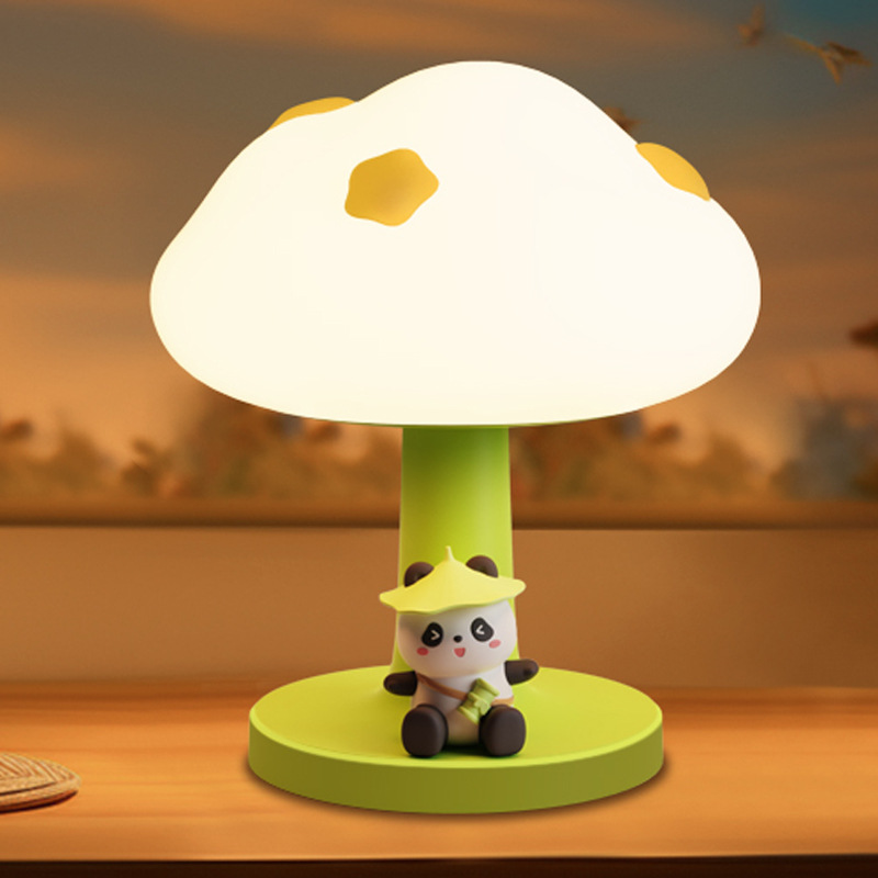Panda cloud night light patting lamp bedside lamp bedroom sleeping children charging creative birthday gift girls