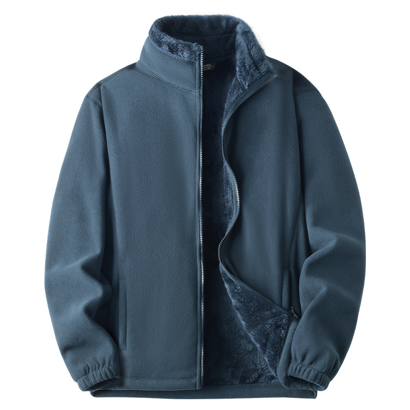New fleece coat polar fleece plush coat lock warm men's and women's style can match coat windproof