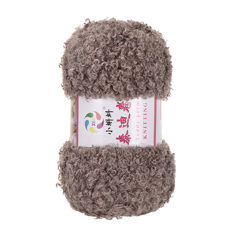Picture of Wholesale Teddy Curly Wool Loop Thread Handmade DIY Loop Velvet Crochet Thread Hand Knitted Scarf Doll Thread