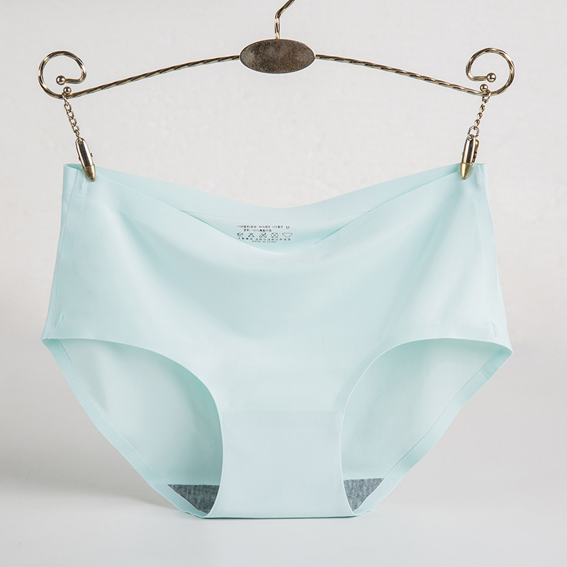 Picture of Women's Ice Silk Underwear Seamless Underwear One-Piece Underwear Breathable Mid-Waist Sexy Women's Underwear Briefs 810