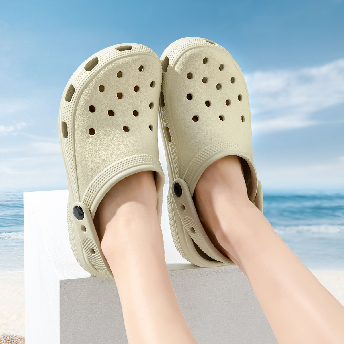 Non-Slip Simple Cave Shoes Men's 2025 New Beach Non-Slip Shoe Slippers Women's Summer Outer Wear
