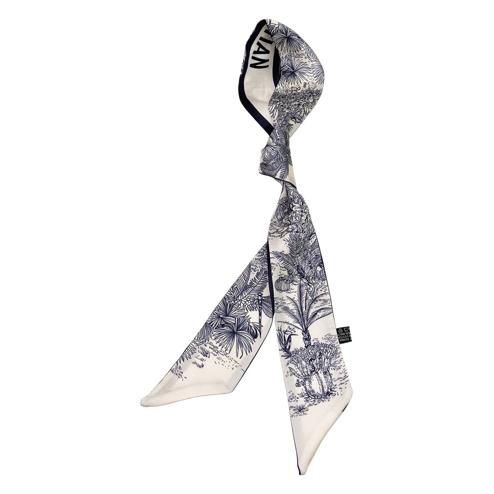 Leng long star with popular hot ribbon hair band ribbon ladies tie bag long silk scarf small scarf wholesale