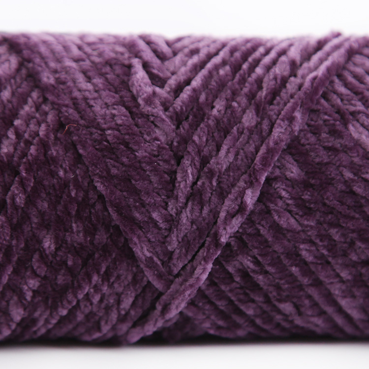 Picture of 3 Strands of Chenille Velvet Yarn for Crocheting Shoes, Thick Yarn for Autumn and Winter DIY Handmade Knitting, Scarf Yarn, Pure Handmade Knitting