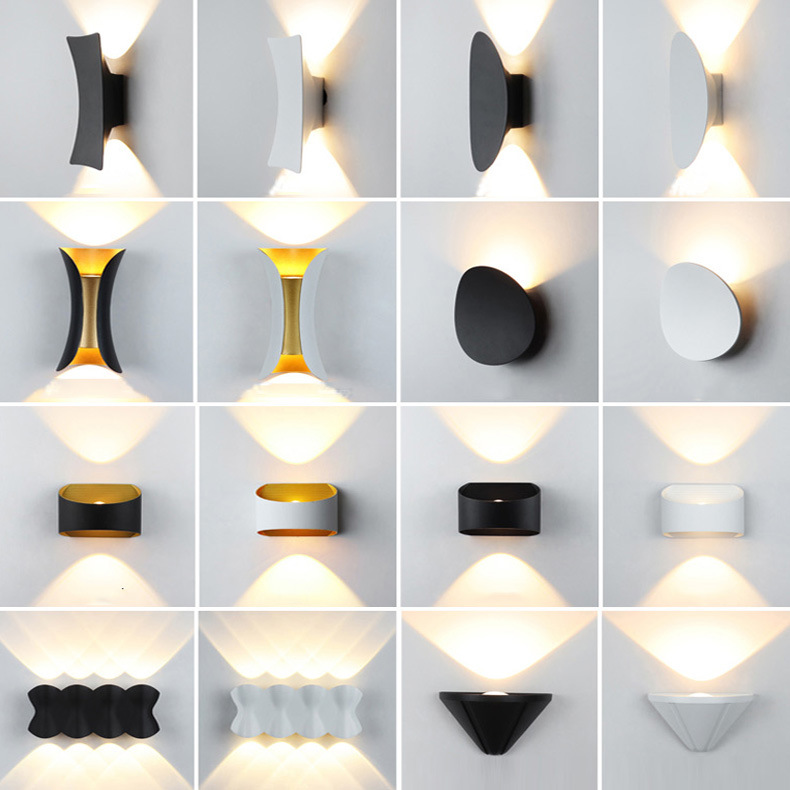 Cross-border simple outdoor wall lamp waterproof door wall washer creative wall lamp courtyard balcony wall lamp bedroom lamps