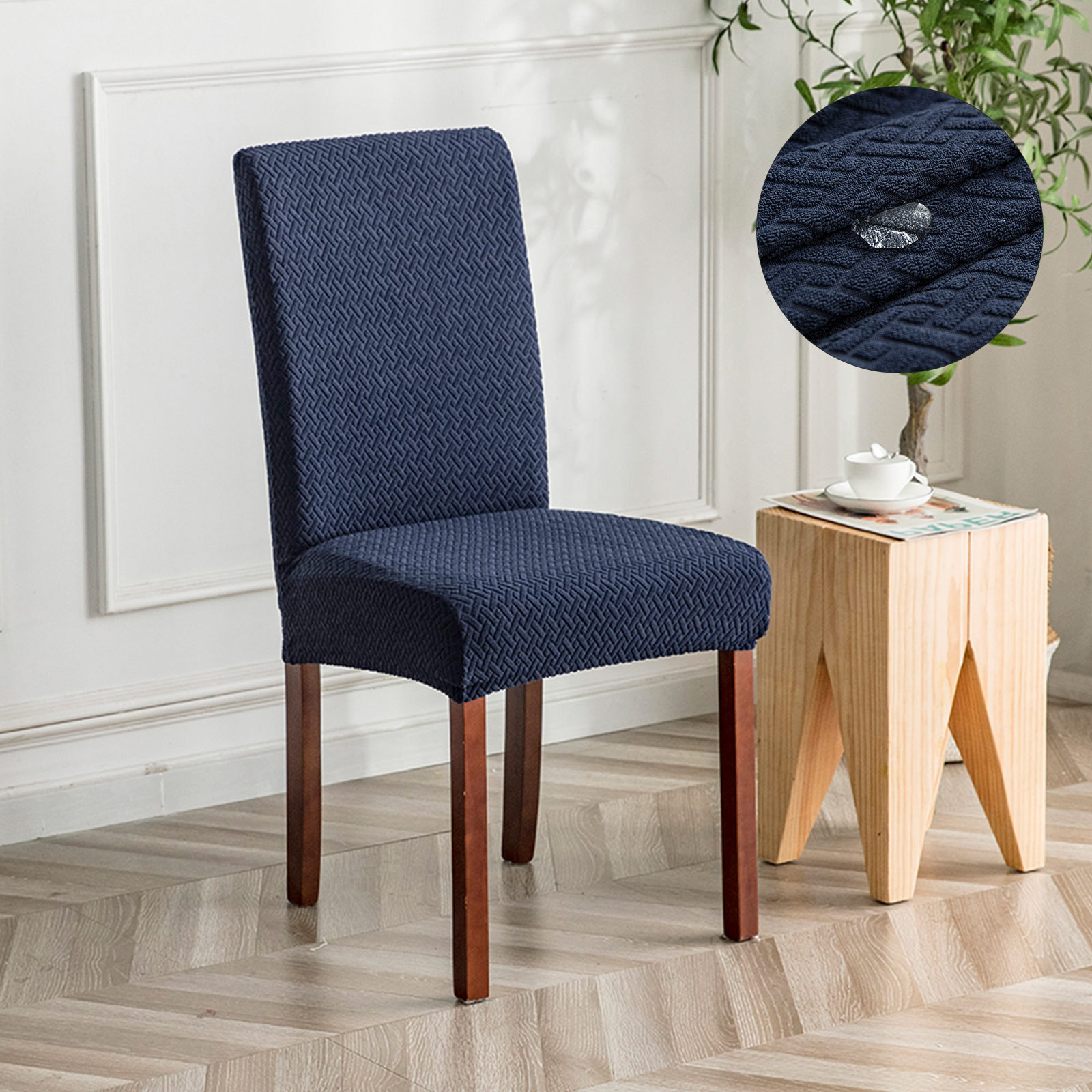 Picture of Long Lattice Waterproof Chair Cover T-Type Waterproof Chair Cover Waterproof Household Dust Cover