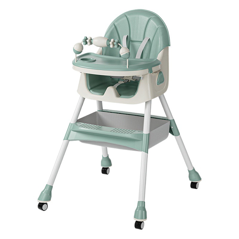 Cross-Border Wholesale Baby Dining Chair Baby Multifunctional Foldable Dining Chair Portable Baby Dining Table Feeding