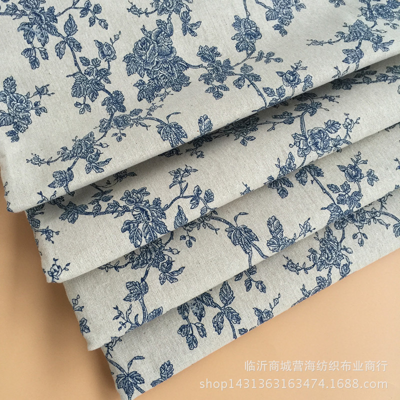 Linen Fabric Linen Printed Linen Gray Cloth Crafts Cloth Background Cloth Decorative Cloth Orchid