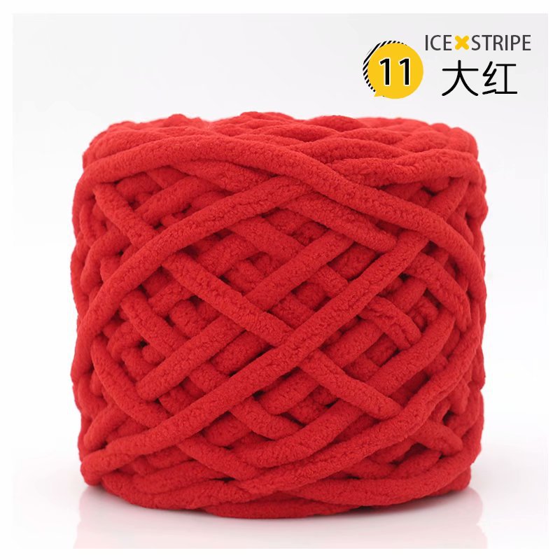 Picture of Ice Strip Thread Single Strand Thick Stick Needle Thread Knitting Blanket Slipper Thread Scarf Hat Scarf Thread Manufacturer Wholesale Worsted