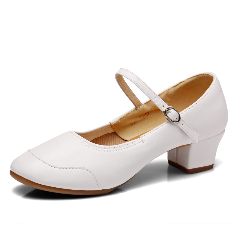 Picture of Square Dance Shoes Soft Sole Women's Supper Dance Shoes Dance Shoes Practice Shoes Teacher Shoes Four Seasons Social Dance Shoes Middle Heeled