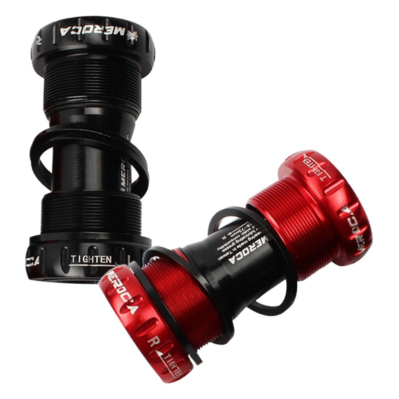 Cross-Border Wholesale Mountain Bike Bicycle Ceramic Bearing Threaded Bottom Bracket Bb68/Bb51 Screw-In External Mount for Cycling