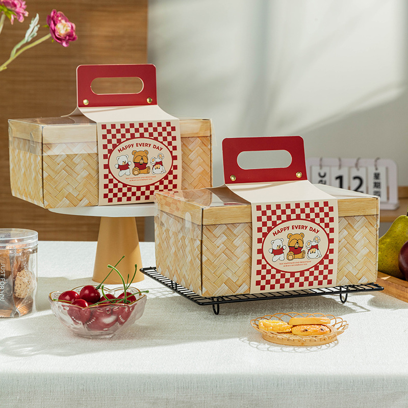 Cookie Packaging Box Birthday Holiday Gift Baking Pastry Candy Gift Box Creative Corrugated Box with Logo