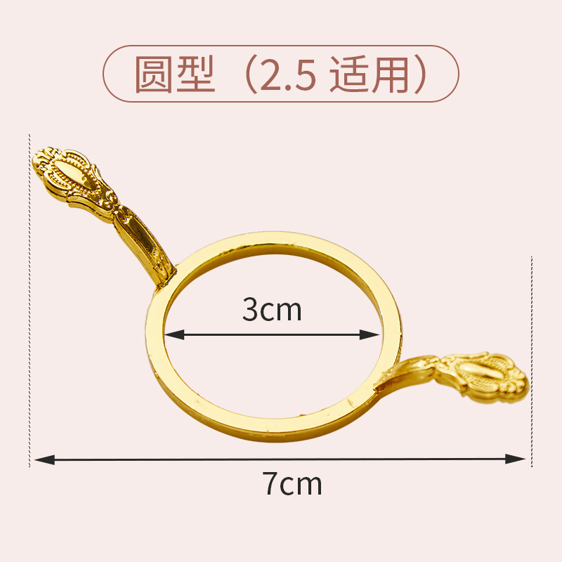 Picture of Fire paint wax mold metal pattern circle mold fire paint seal stamp fixer metal wax seal mold