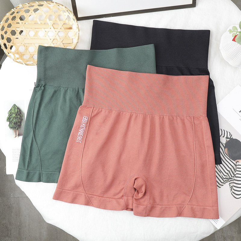 Picture of Peach Hip High Waist Fitness Shorts for Women New Quick-Drying Sports Elastic Breathable Yoga Running Pants Factory Direct Sale
