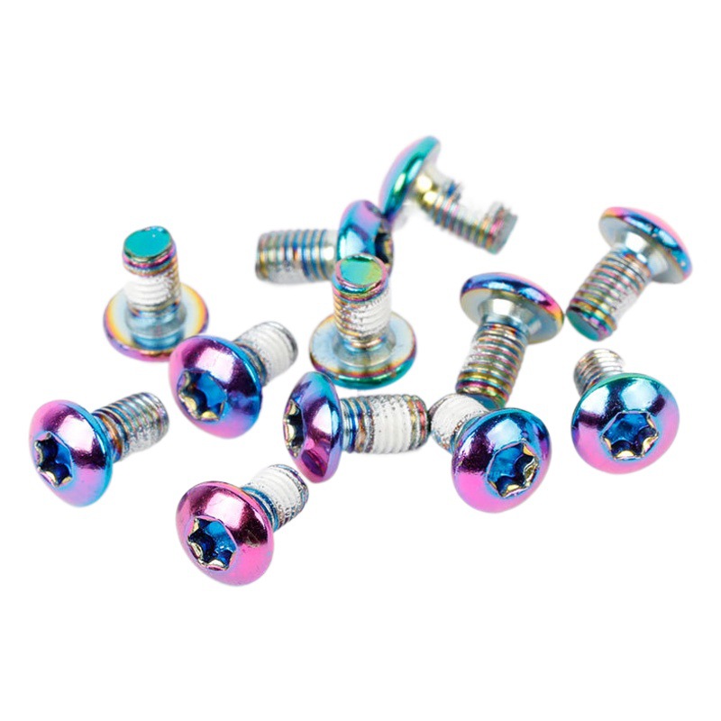 Bicycle T25 Disc Screws 12 M5*9 Road Mountain Bike Disc Brake Disc Stainless Steel Fixing Screws