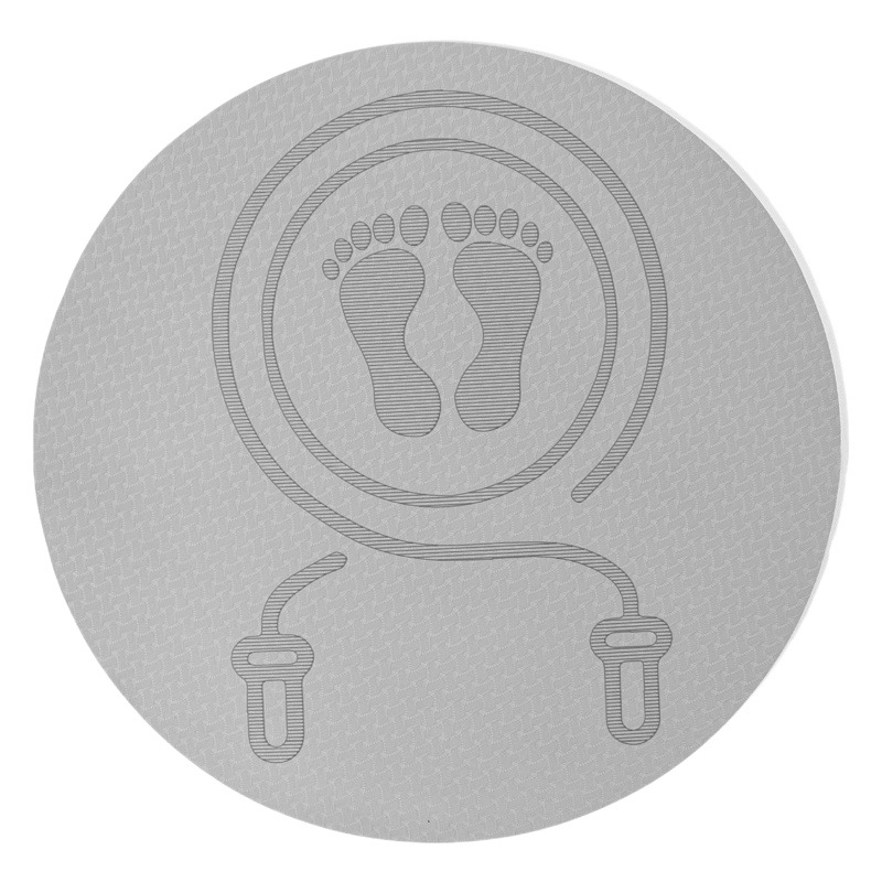 tpe round yoga mat rope skipping soft mat indoor home soundproof shockproof floor mat fitness dance sport rope skipping mat
