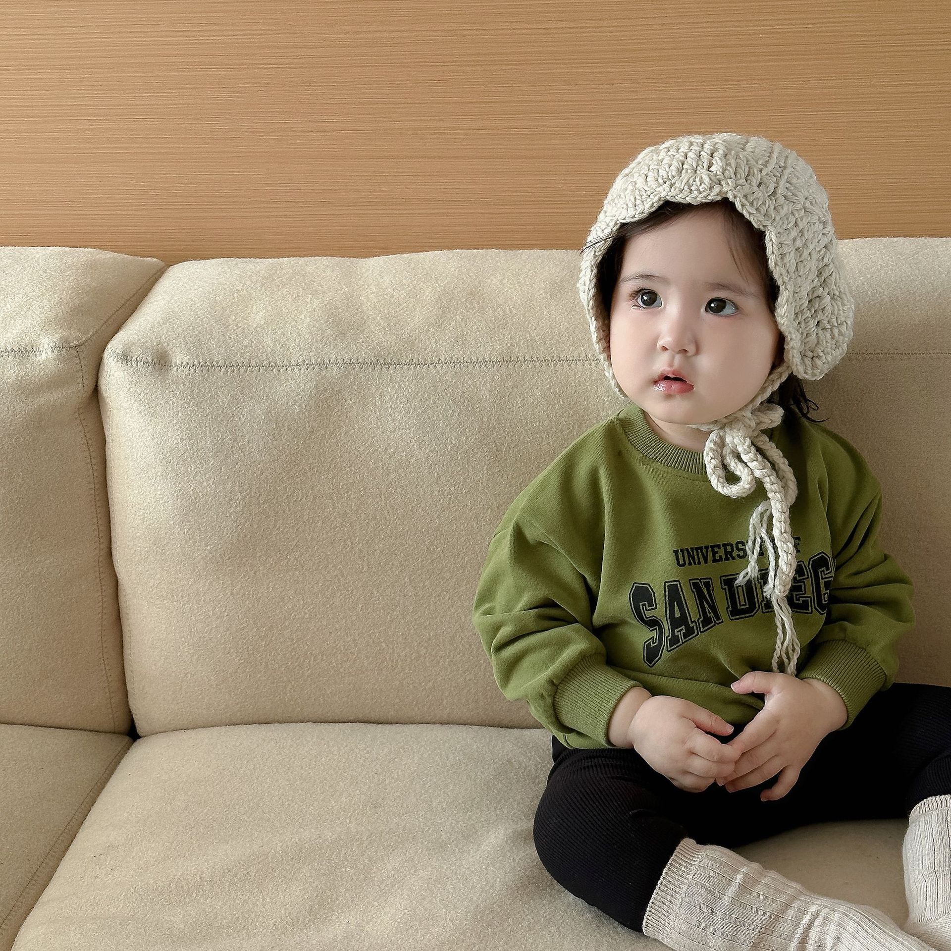 Baby Sweatshirt and Pants Two-Piece Set Autum Korean Style Children's Clothing Baby Autum Clothing Clothing Boys and Girls Suit Autum Clothes