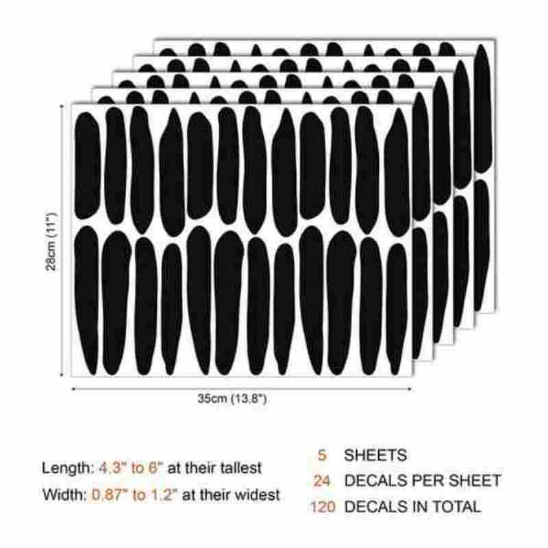DIY irregular strip pattern living room bedroom decoration creative carved wall stickers art home wall stickers