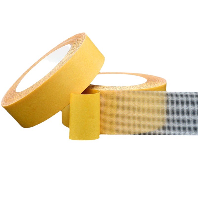 Wholesale Cloth-Based Double-Sided Tape School Wedding Carpet Fixed Mesh Double-Sided Tape High-Viscosity Traceless Easy-To-Tear Cloth-Based Tape