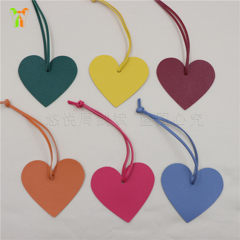 in stock Heart-shaped Fashion Leather Bag Pendant Love Women's Bag Pendant Car Accessories Pendant