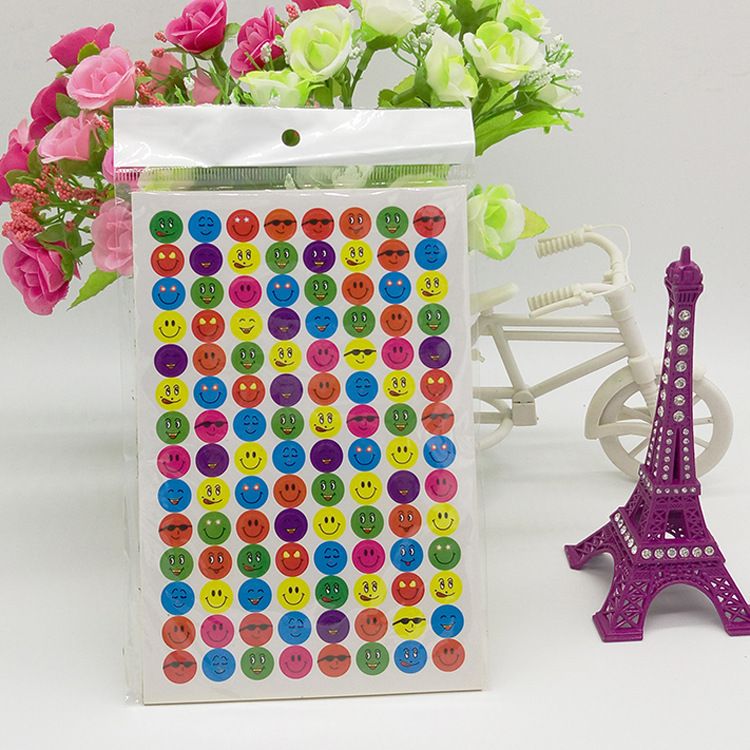 Picture of Spot smiley stickers children's kindergarten reward stickers color digital alphabet sticker sticker wholesale