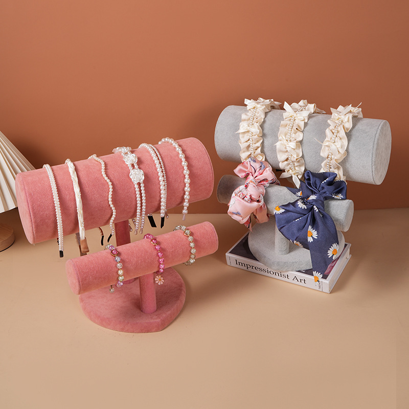 Headband Storage Rack Flannel Jewelry Rack Hair Hoop Rack Hair Card Rack Hair Rope Headwear Display Rack Household Artifact