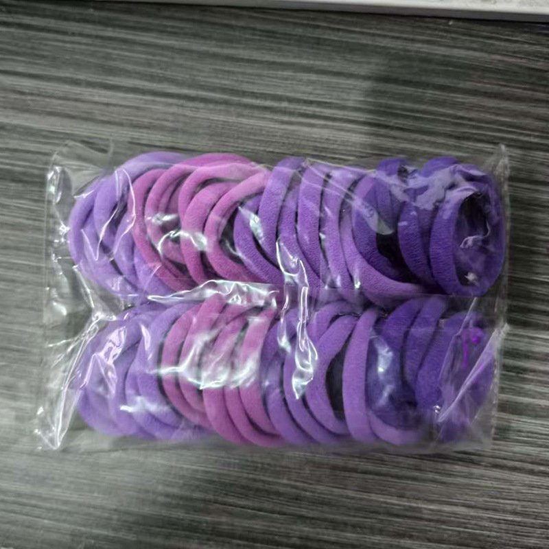 Picture of Single Wholesale Black Headband Hair Tie for Women Korean Style High Elasticity Does Not Hurt Hair Rubber Band High Ponytail Baby Hair Accessories