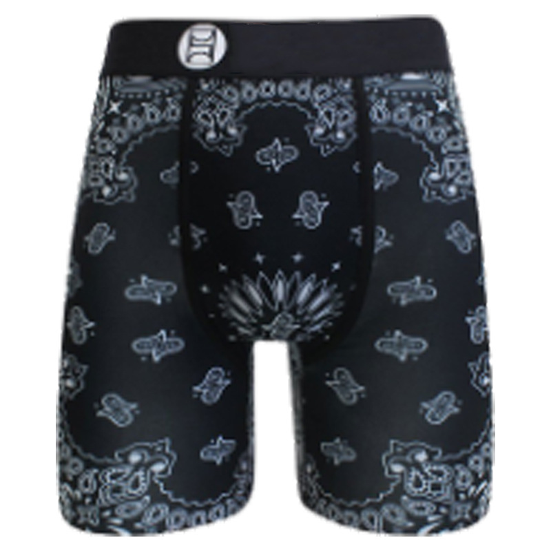 Picture of Men's Underwear Cartoon Print Men's Quick-Drying Boxer Briefs Sports Underwear Fitness Extended Underwear Men's Wholesale