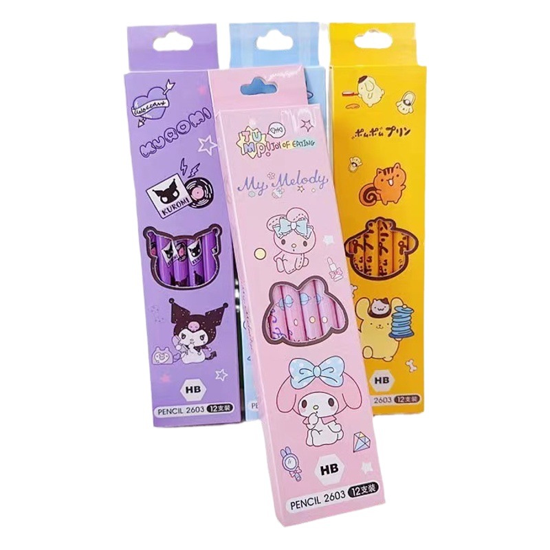Creative cute kappibala pencil box 12 children students writing painting HB pencil sketch pen