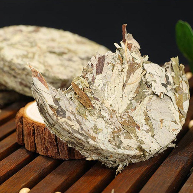 Picture of Factory wholesale wormwood cake pressed wormwood cake household bath foot bath bag diameter 9cm red flower rose wormwood cake
