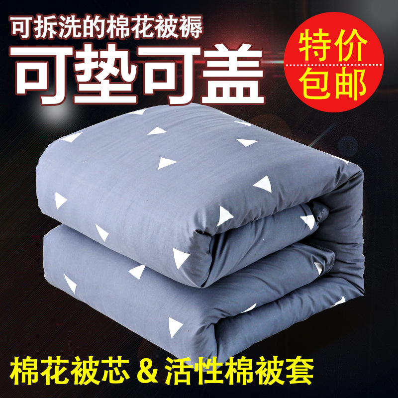Picture of Cotton Quilt Student Dormitory Mattress Quilt Single Cotton Quilt Quilt Core Spring Autumn Winter Quilt Thickeneded 5kg Quilt