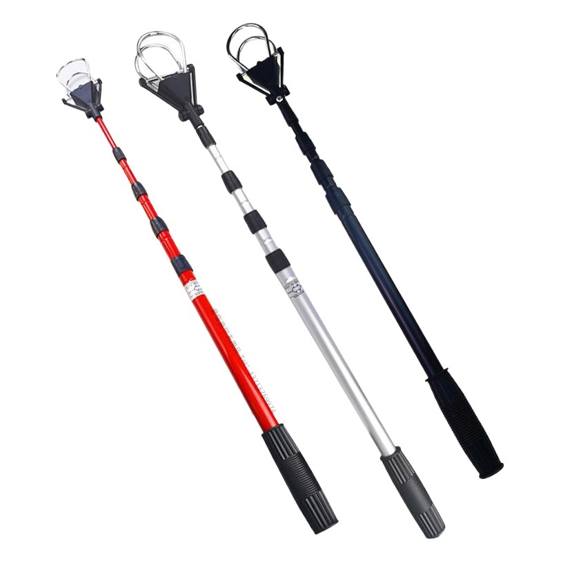 Golf ball picker ball picker five-section retractable ball picker aluminum alloy shaft golf course supplies accessories 3 colors