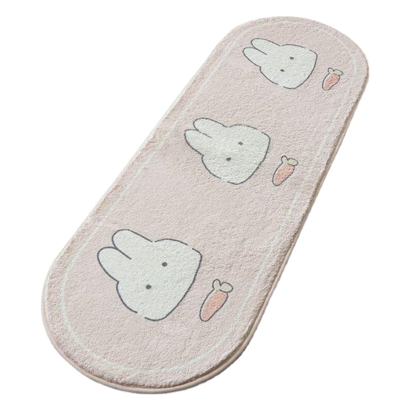 Master Bedroom Cartoon Plush Bedside Blanket ins Japanese Style Cute Girl's Heart Internet Celebrity Bedroom Carpet Door Mat